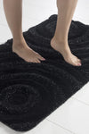 Acrylic Bathmat Set (3 Pieces) Wave - Black Black 351ALS2021 5