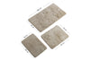 Acrylic Bathmat Set (3 Pieces) Orkide - Beige Beige 351ALS2043 3