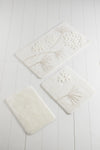 Acrylic Bathmat Set (3 Pieces) Orkide - Ecru Ecru 351ALS2044 2