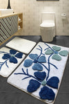 Acrylic Bathmat Set (3 Pieces) Kircicegi - Blue Multicolor 351ALS2069 1