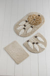 Acrylic Bathmat Set (3 Pieces) Rüya - Brown Multicolor 351ALS2094 2