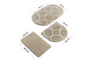 Acrylic Bathmat Set (3 Pieces) Bonne - Rock Multicolor 351ALS2113 4