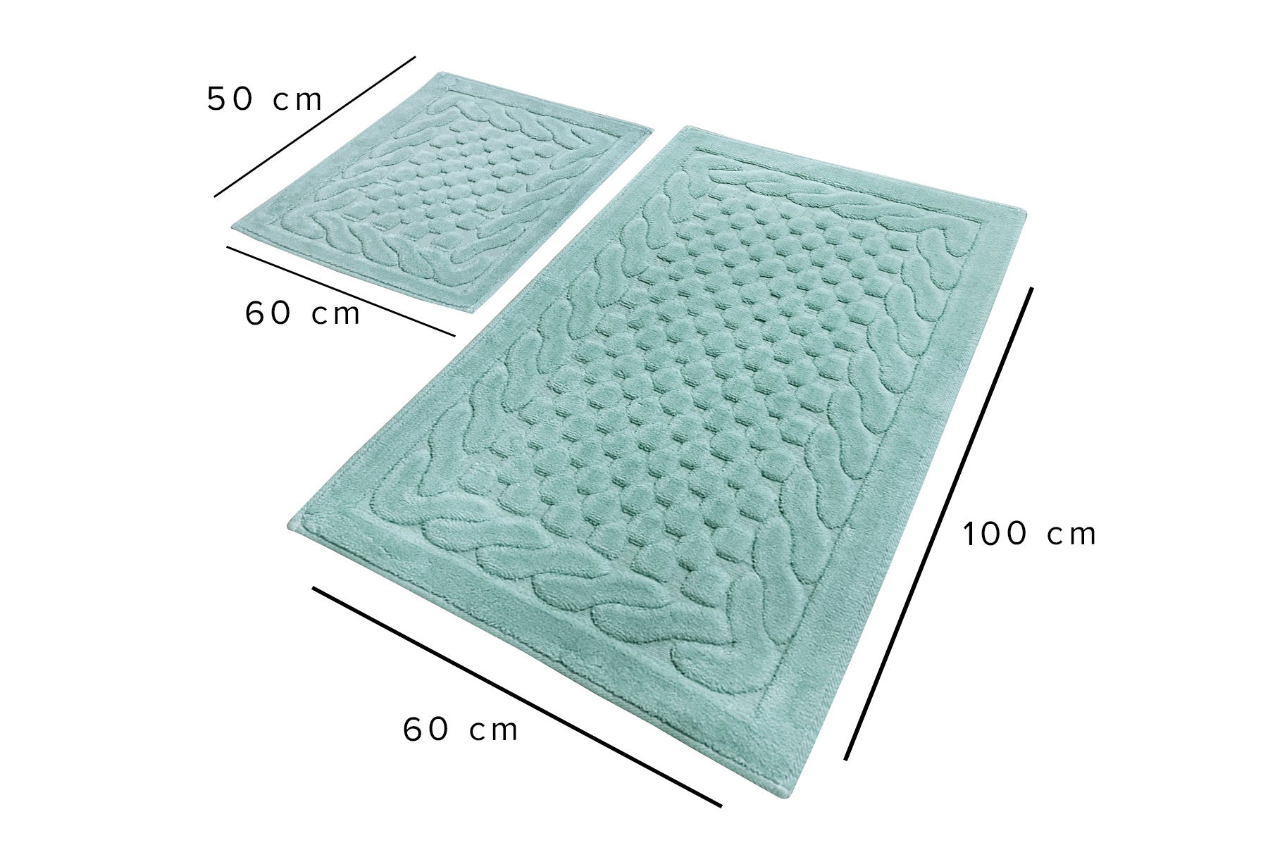 Bathmat Set (2 Pieces) Bambi - Mint Mint 351ALS2136 7