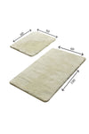 Acrylic Bathmat Set (2 Pieces) Colors of - Ecru Ecru 351ALS2162 3