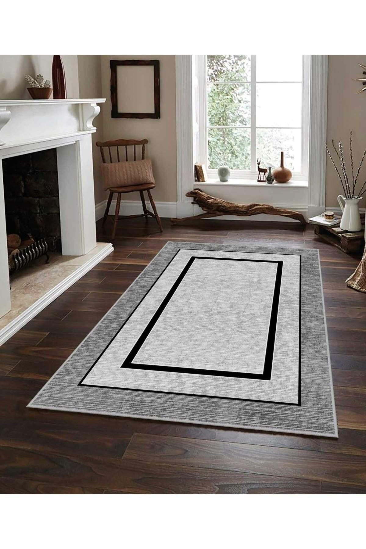 İNÇİTEKS Digital Print Four Seasons Non-Slip Washable Runner Carpet for Corridor, Kitchen and Living Room 4