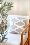 HAMUR Bohem Special Design Punch Pattern Cushion Cover Bella Grey 1