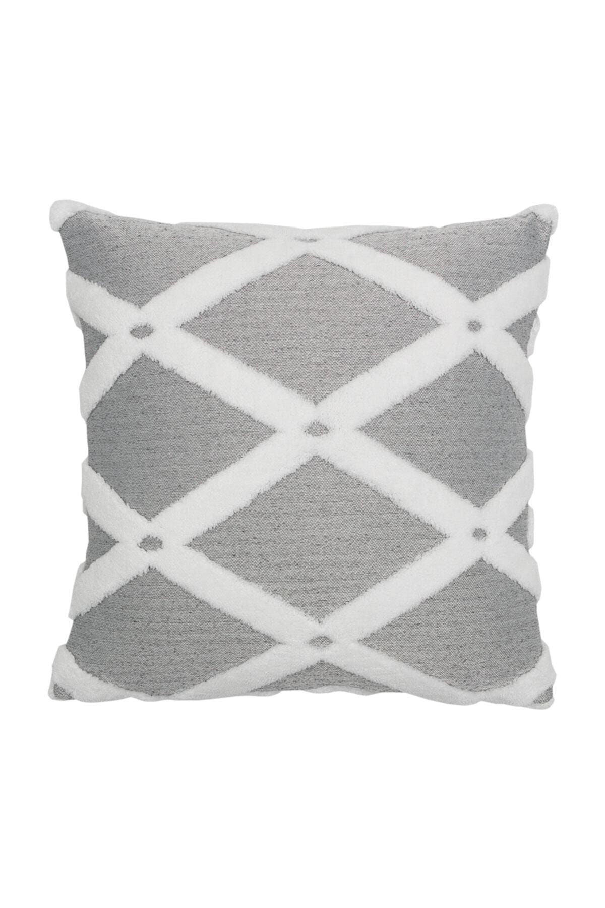 HAMUR Bohem Special Design Punch Pattern Cushion Cover Bella Grey 3