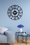 Muyika Design Muyika Bonni New Collection Decorative Metal Black Wall Clock 41x41cm Mds-41 1