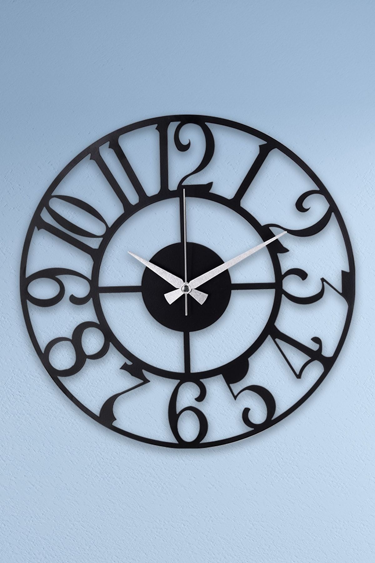 Muyika Design Muyika Bonni New Collection Decorative Metal Black Wall Clock 41x41cm Mds-41 2