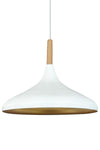 Bamyum White Champion Wooden Single Pendant Chandelier for Living Room, Kitchen, Cafe, Boutique 7