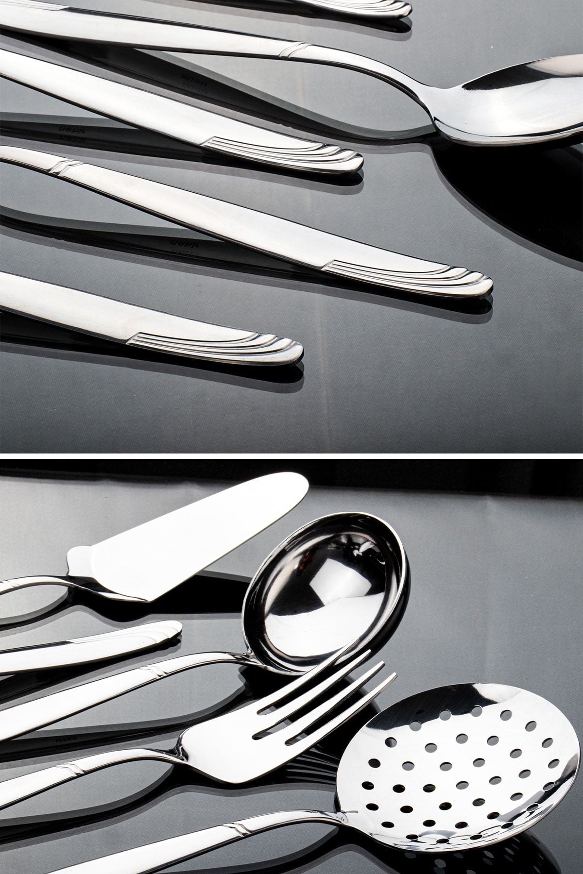 Nehir Lizbon Plain 6 Piece Serving Set 2