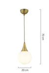 Apliqa Damla Single Antique Modern Pendant Kitchen Living Room Chandelier 3