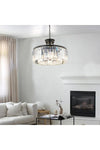 Apliqa Kanvas 45'Lik Black Crystal Modern Design Chandelier 1