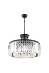 Apliqa Kanvas 45'Lik Black Crystal Modern Design Chandelier 3