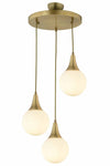 Apliqa Damla 3 Light Round Antique Modern Pendant Light for Kitchen, Living Room, and Lounge 2