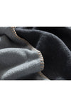 English Home Plain Cotton Double Blanket 200x220 Cm Grey-Anthracite 4