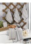 Mariva Home Retro Kitchen Blue Towel Set of 6 3