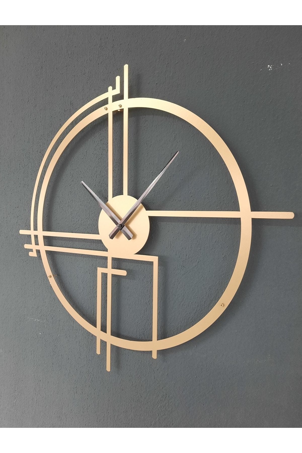 Gowpenart Querencia Metal Gold - Gold Wall Clock 1.5 mm Thickness 60x60 cm 4