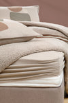 Yataş Coverme Stone Double Blanket Duvet Set - Beige 4