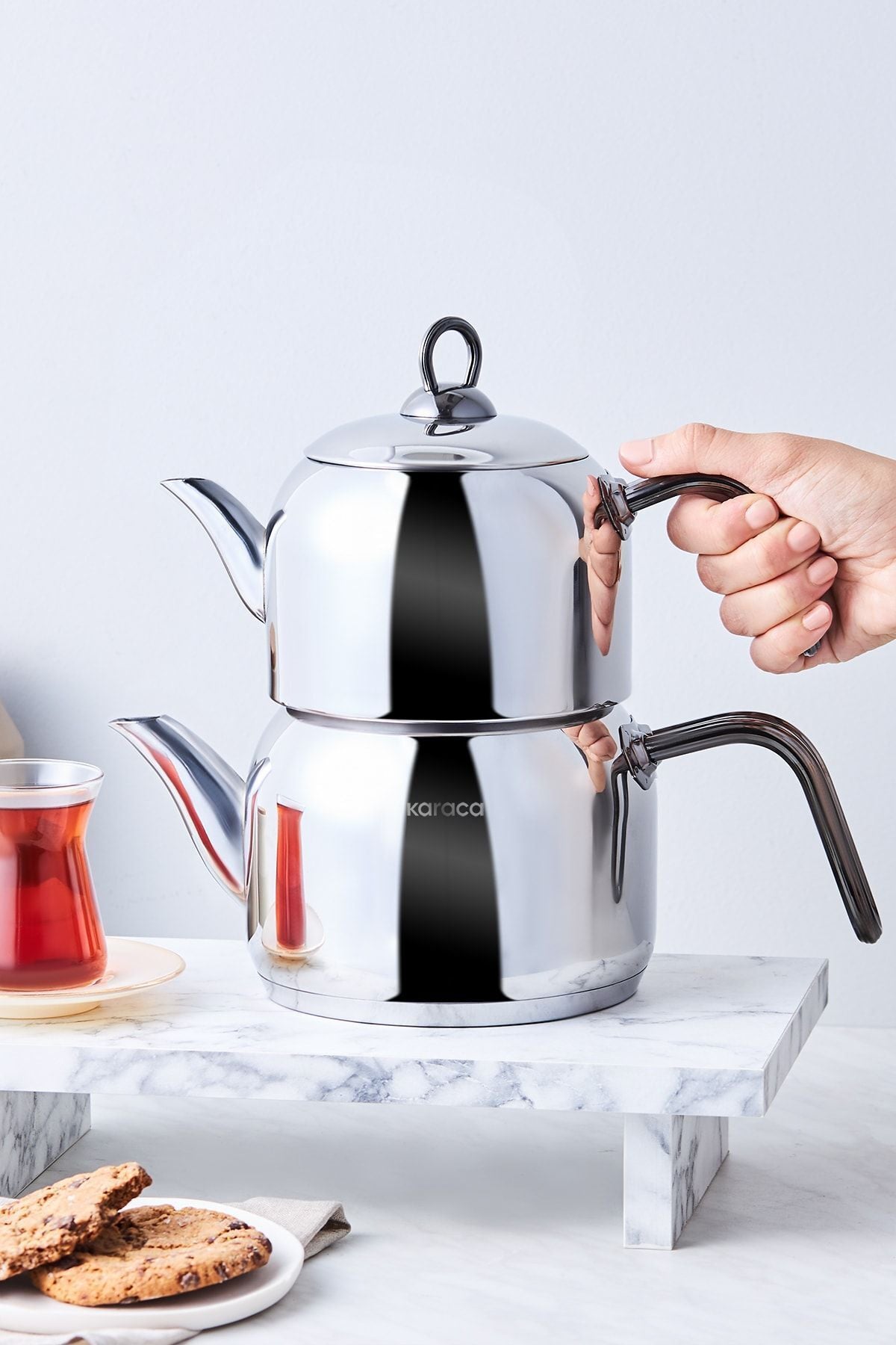 Karaca Urban Induction Base Midi Teapot Fume 2