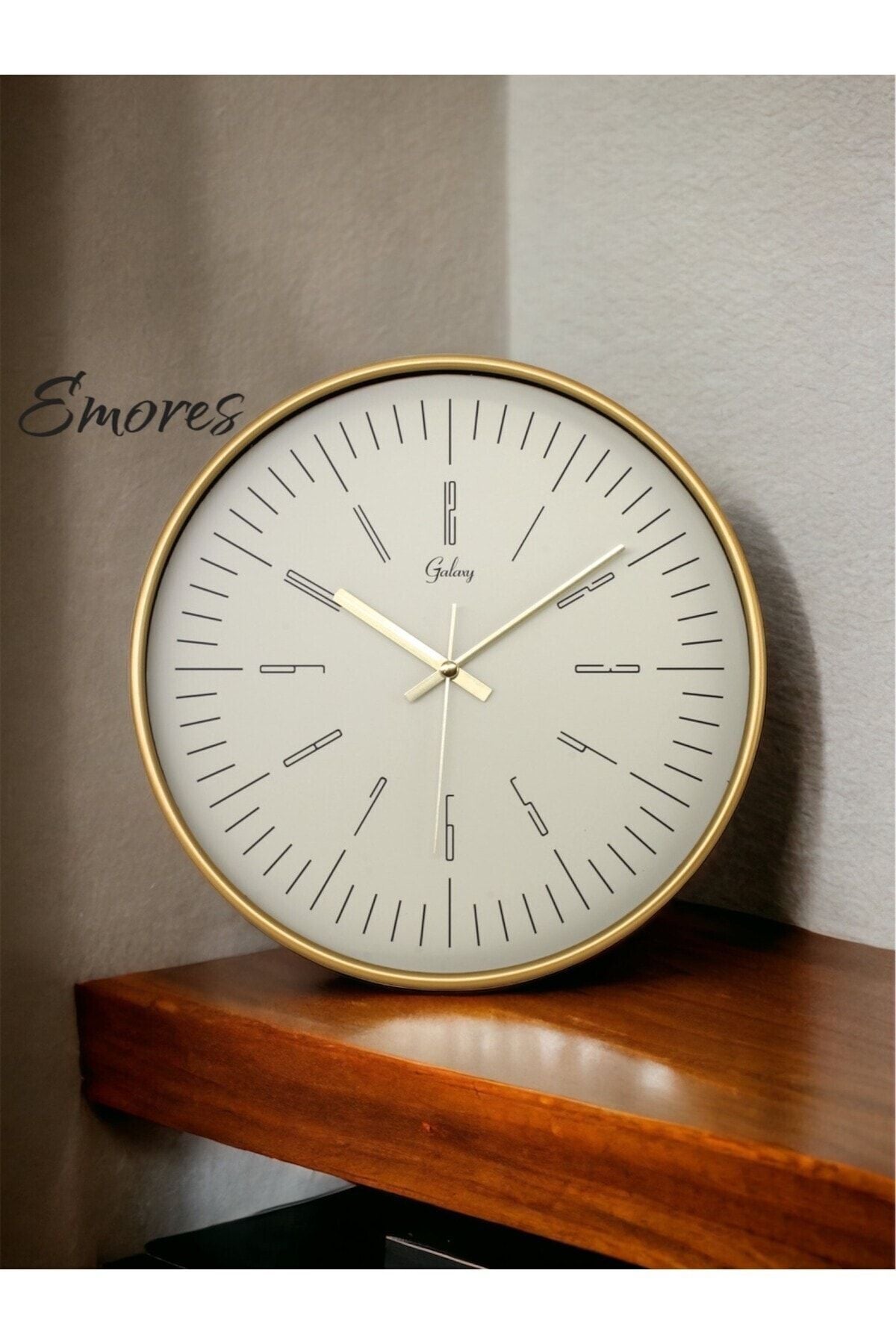 EMORES 30 Cm Real Glass Silent Mechanism Wall Clock 1