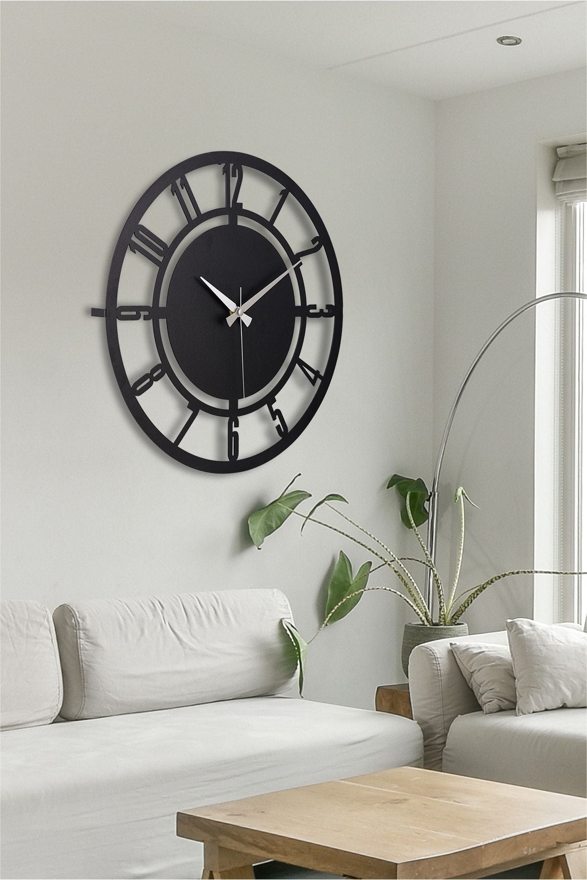 EMORES 41 Cm Metal Material Silent Mechanism Decorative Wall Clock 3