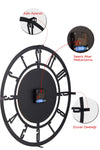 EMORES 41 Cm Metal Material Silent Mechanism Decorative Wall Clock 7