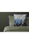 StellaHomes Blue Mosaic Double-Sided Printed 43x43 And 30x50 Pillow Cover 6-Piece Set 3