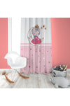 EVSEHOMES Pink Striped Ayda Girls' Room Single Panel Curtain Ef5019 2