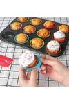 ARVALE 12-Piece Muffin Cake Mold and 100 Colorful Cupcake Paper Cups 6