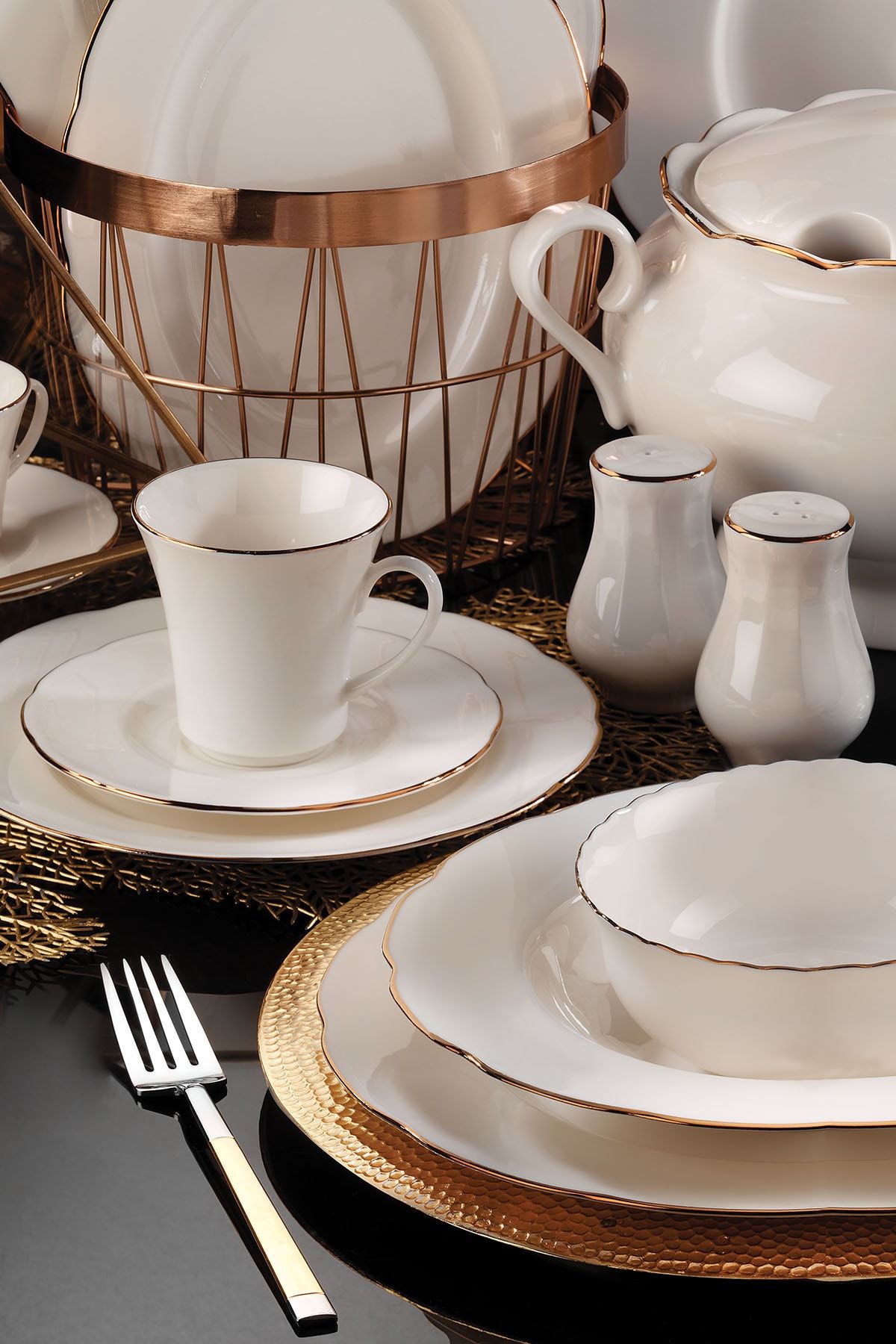 Kütahya Porselen Bone Olympos 54 Piece 12 Person Dinner Set 3