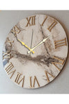 Markakanvas Marble Patterned Wall Clock 50x50 Cm 1