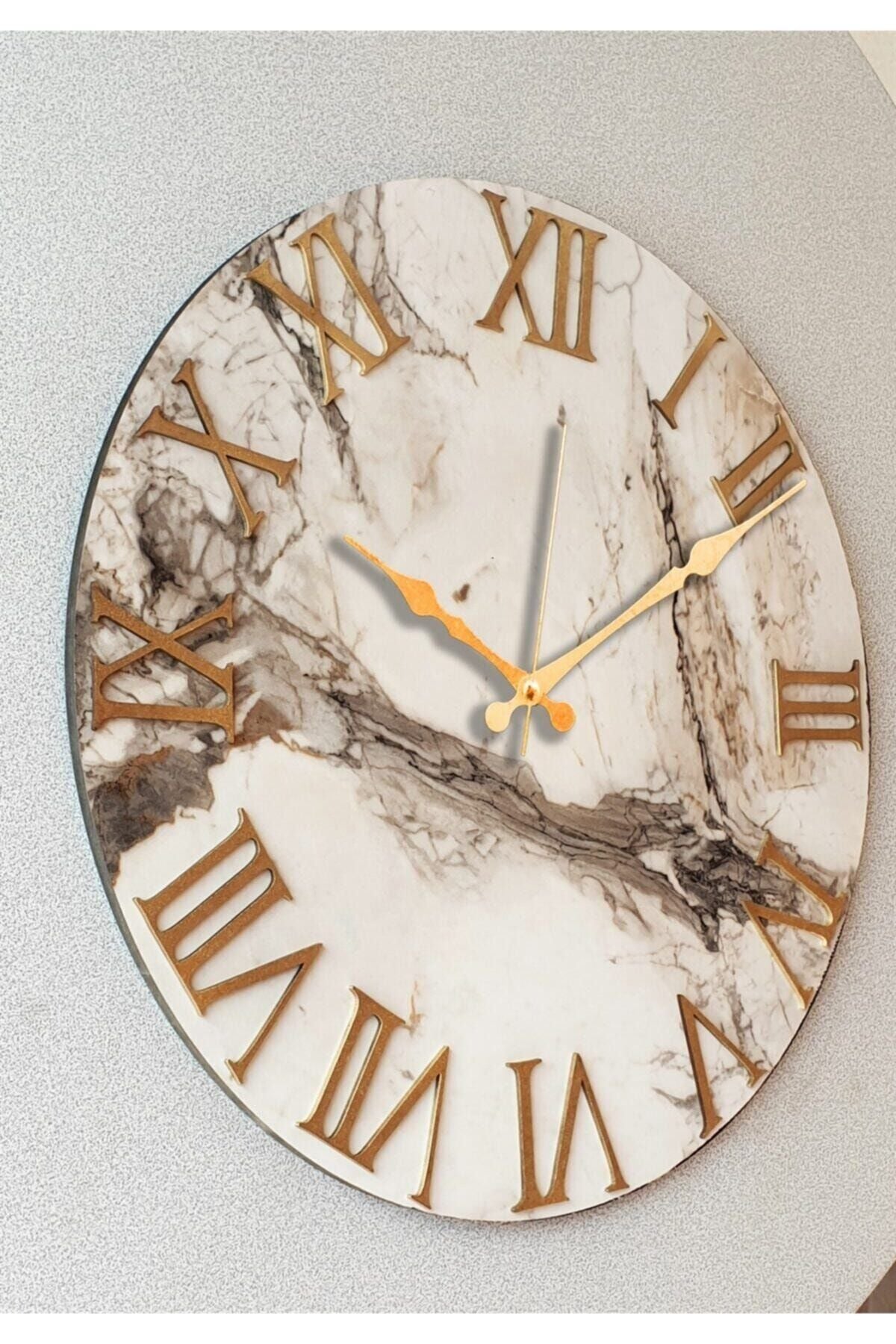 Markakanvas Marble Patterned Wall Clock 50x50 Cm 3