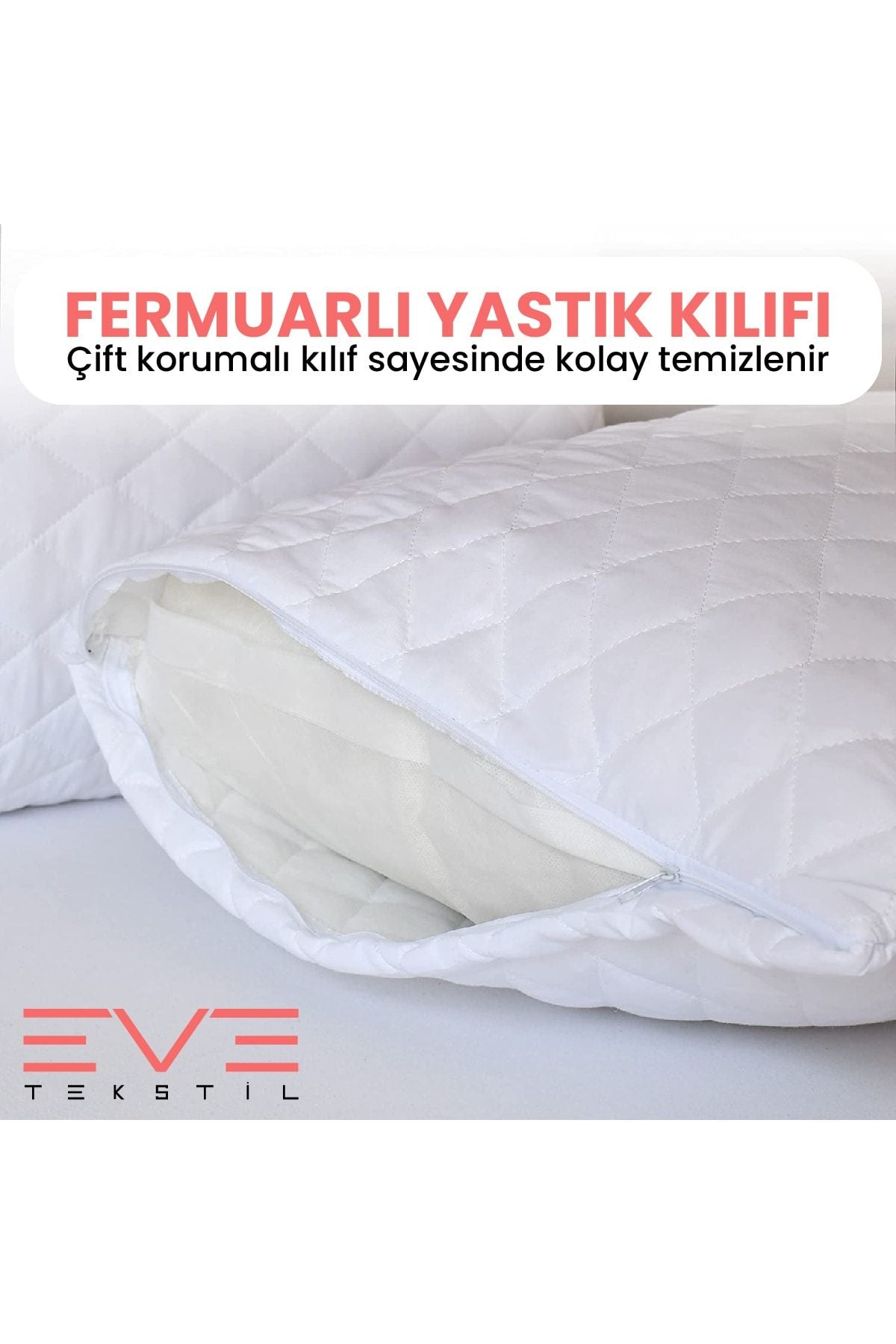 Eve Tekstil 4 Pieces Diamond Quality Quilted Pillow 50*70 Cm 800 Gr 5