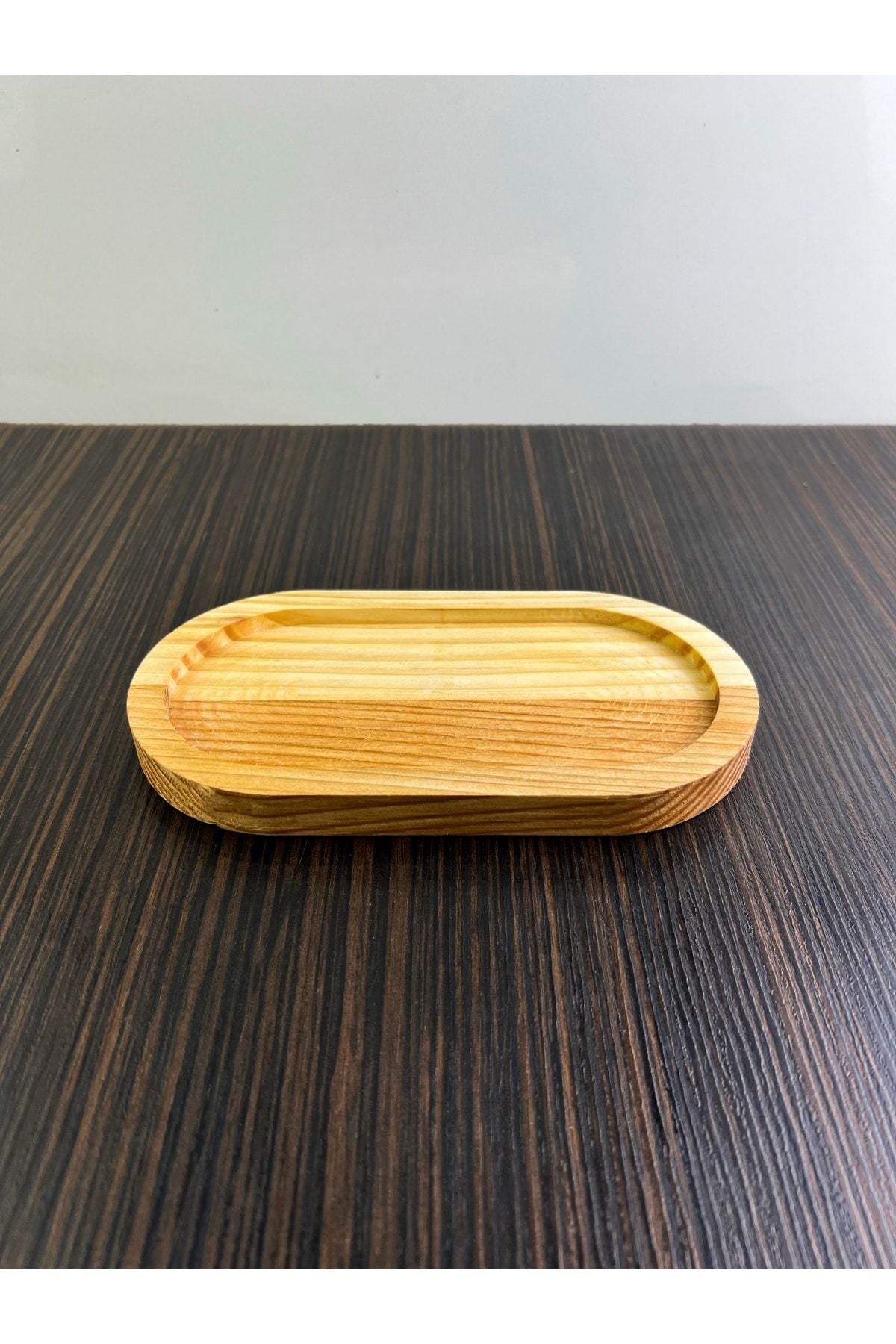 Serin Bardak Wooden Oil Holder, Snack Holder - Coffee Holder - Soap Dish Presentation Stand Multi-Purpose Display 3