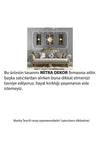 Mitra Dekor Modern Classic & Geometric Design MDF Over Gold Mirrored Plexi 3-Piece Wall Clock Set 2