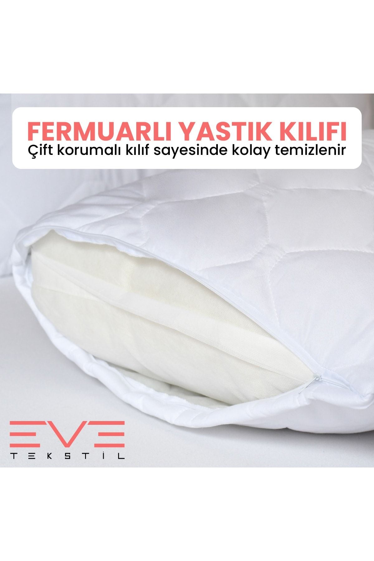 Eve Tekstil 4 Pieces Diamond Plus Quilted Pillow 50*70 cm 800 gr 6