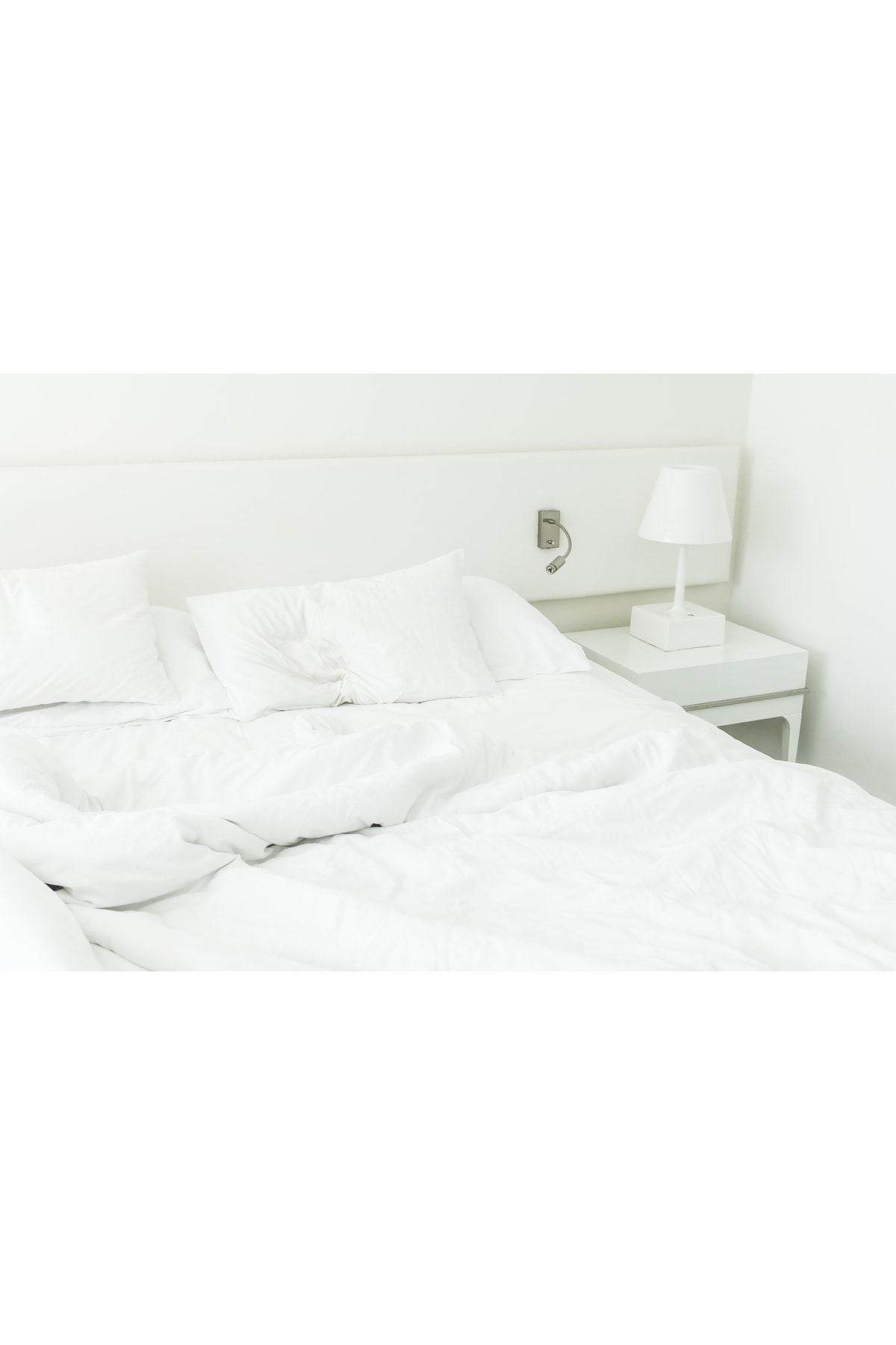 Lotusline Home Ranforce Luxury Cotton Double Duvet Set - White 2