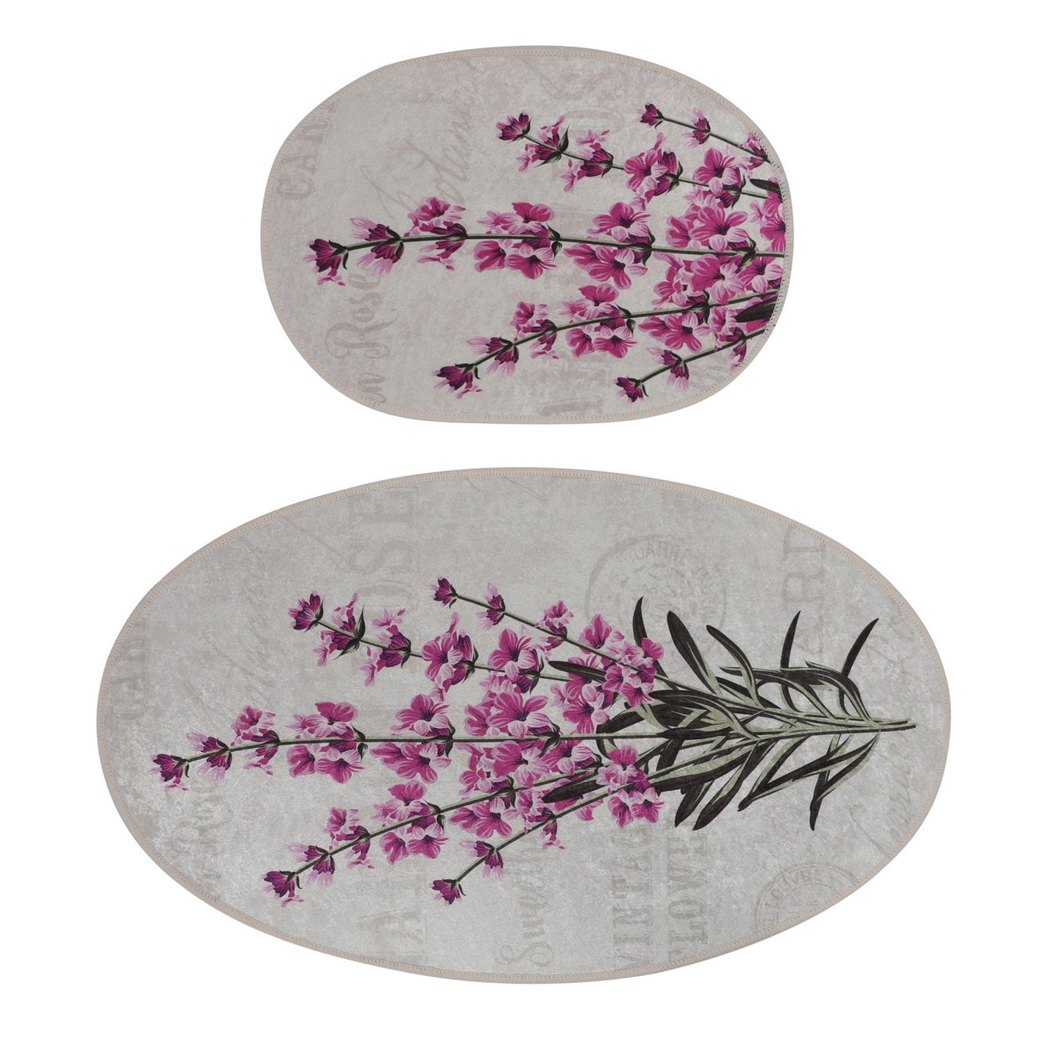 Bathmat Set (2 Pieces) Lavender Djt Multicolor 359CHL1532 5