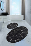 Bathmat Set (2 Pieces) Marble Djt Multicolor 359CHL1539 1