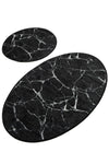 Bathmat Set (2 Pieces) Marble Djt Multicolor 359CHL1539 2