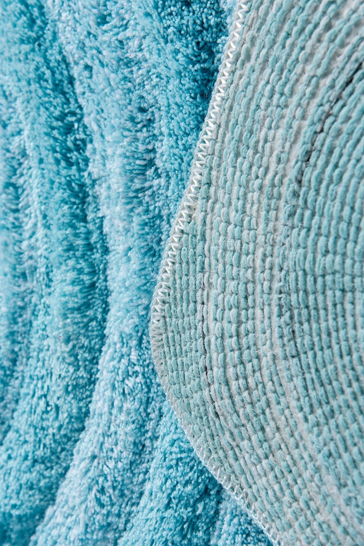 Acrylic Bathmat Set (2 Pieces) Wave - Turquoise Turquoise 359CHL1594 5