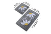 Acrylic Bathmat Set (2 Pieces) Daisy - Grey Multicolor 359CHL1597 3