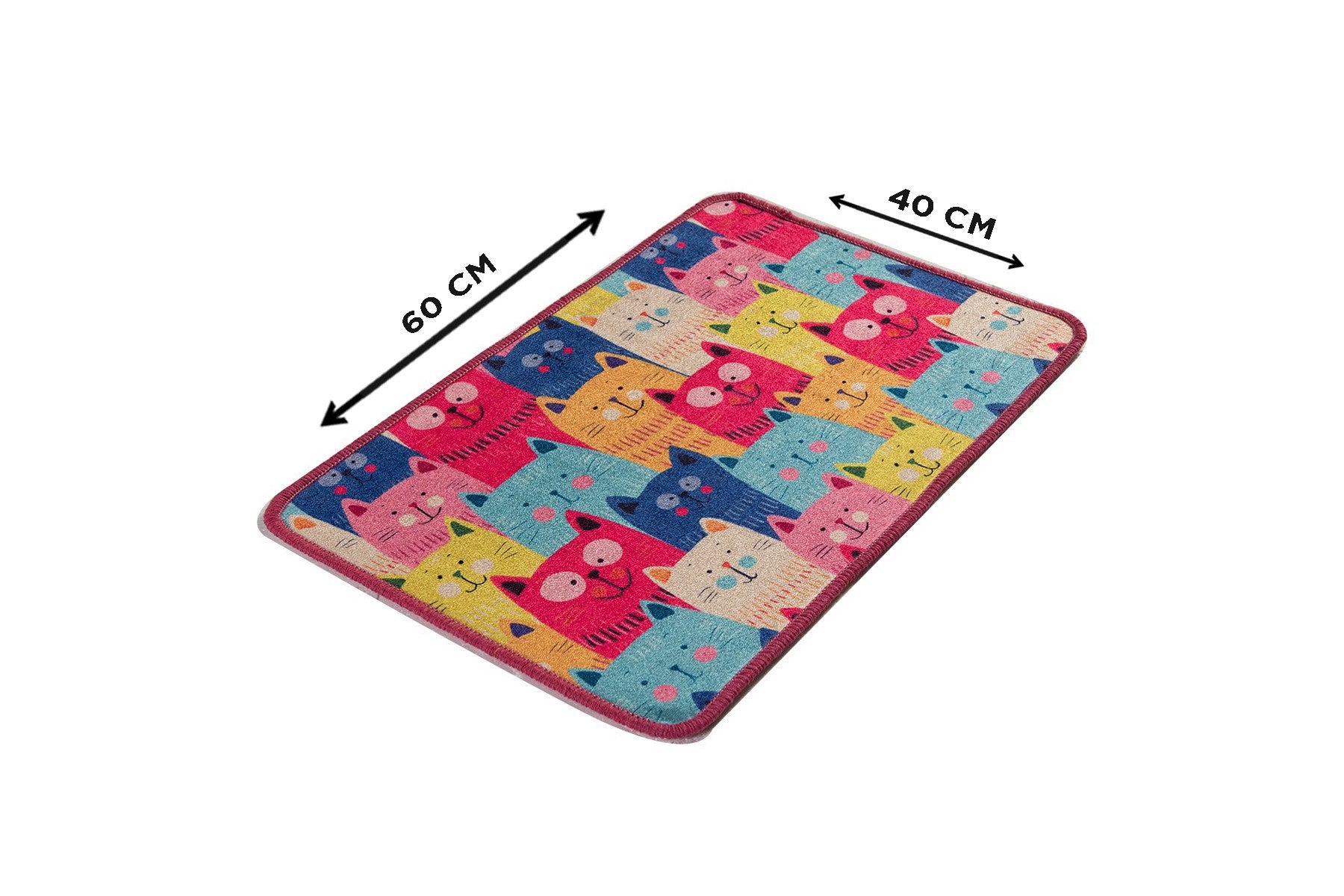 Bathmat Meow Djt - Colourful Multicolor 359CHL1752 3