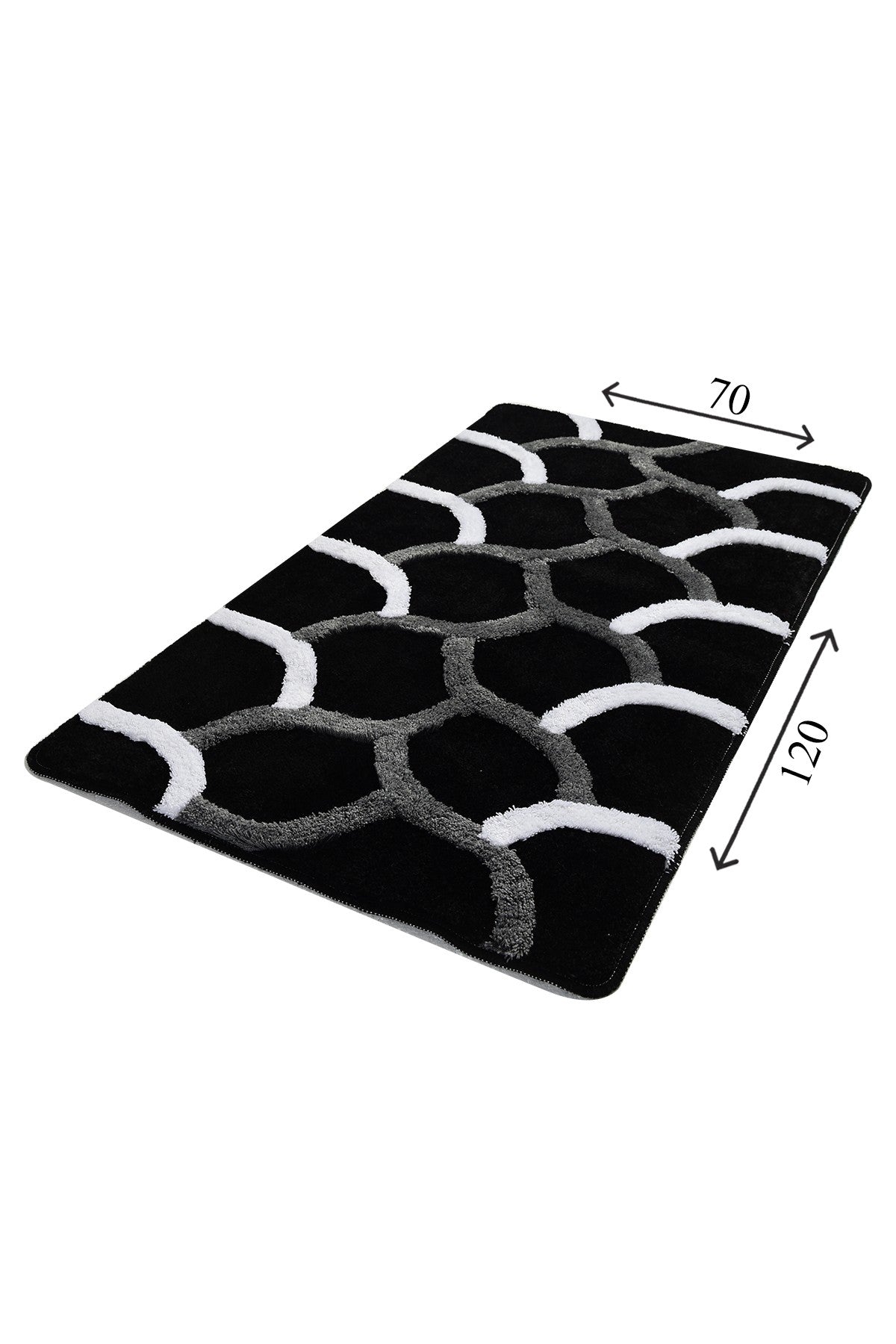 Acrylic Bathmat Elegant - Black (70 x 120) Multicolor 359CHL1963 3