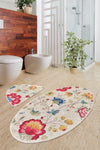 Bathmat Set (2 Pieces) Arya Oval Multicolor 359CHL2111 1