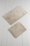 Acrylic Bathmat Set (2 Pieces) Colors of - Bone White Bone White 359CHL2188 2