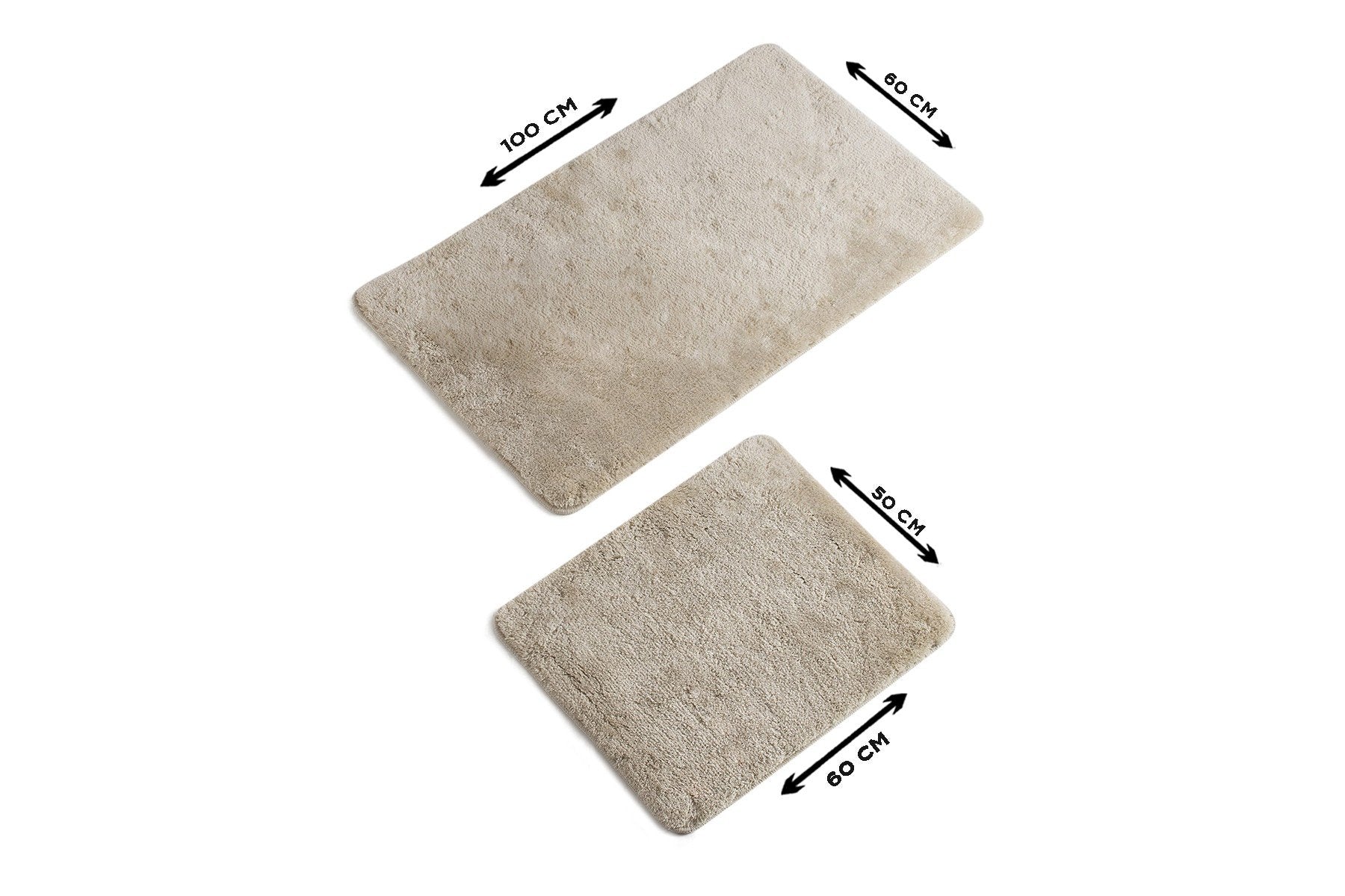 Acrylic Bathmat Set (2 Pieces) Colors of - Bone White Bone White 359CHL2188 4