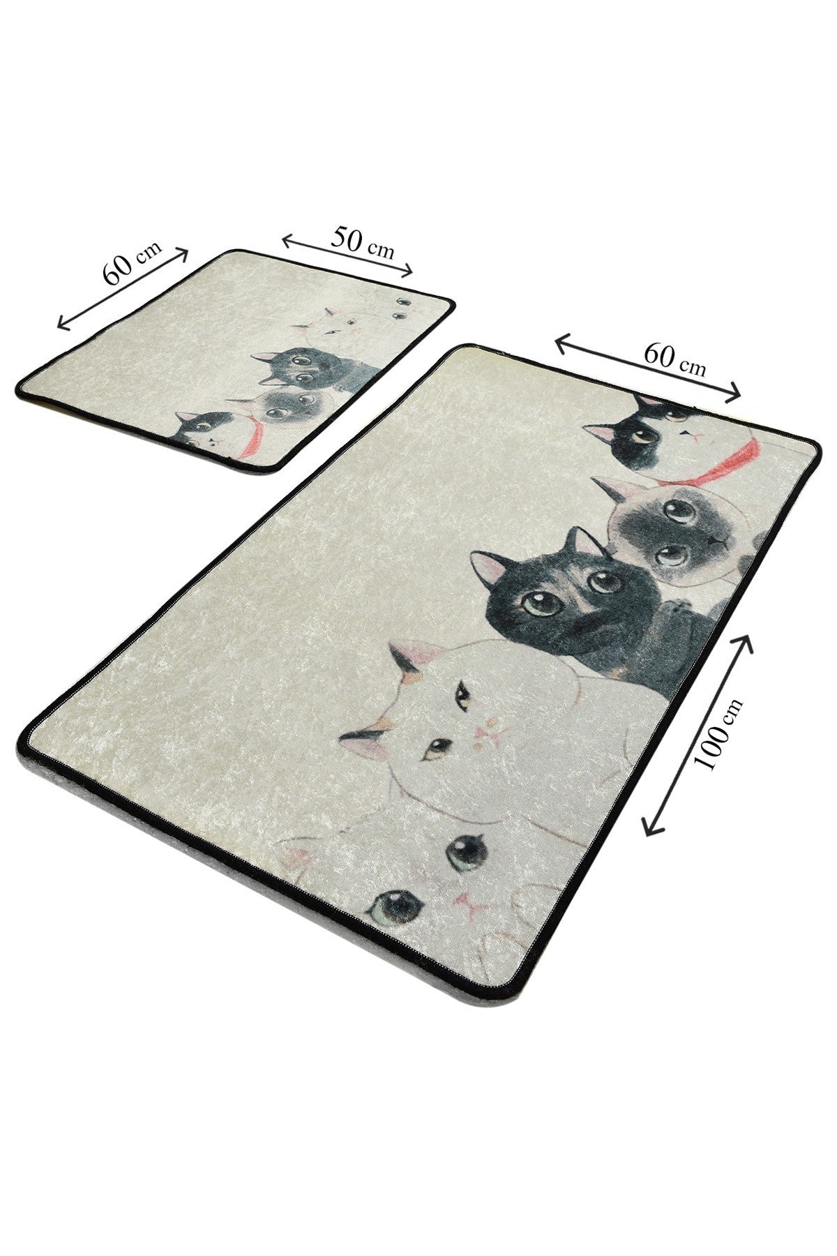 Bathmat Set (2 Pieces) Angry Cats Djt Multicolor 359CHL2216 3