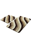 Acrylic Bathmat Set (2 Pieces) Colorful - Beige Multicolor 359CHL2227 2